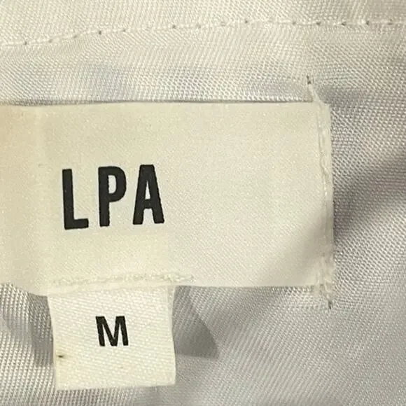 LPA Martina Vinyl Gingham Dress Size Medium - Picture 6 of 6